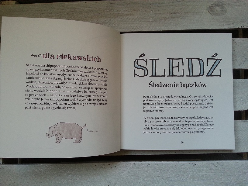 Książki dla dzieci powodujące uzależnienie - Pupy, ogonki i kuperki. Wnętrze książki.