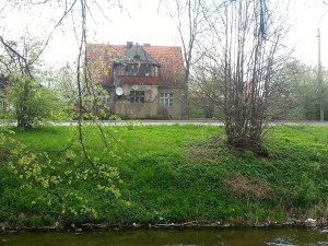 Urokliwe Mazury - stary dom w Orzyszu