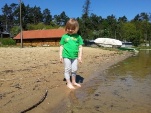 Plaża miejska w Orzyszu. To miejsce idealne dla dzieci.